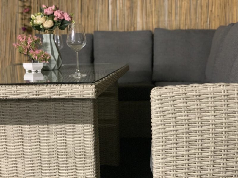 Da Vinci dining/loungeset met hoge tafel (white) - Afbeelding 3