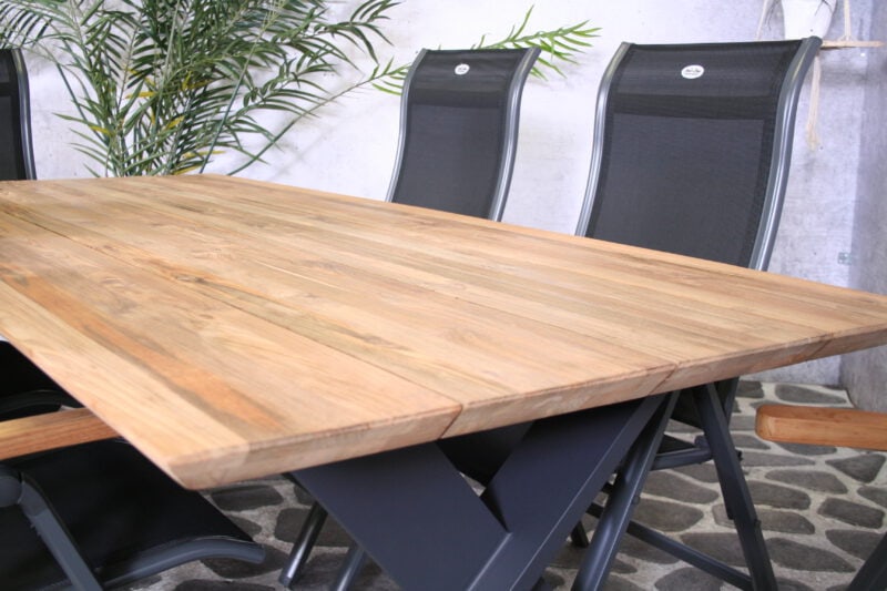 Oxford teak tuintafel 220 cm - Afbeelding 2